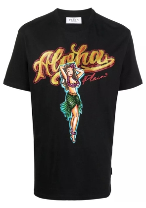 Philipp Plein Hawaii embellished short-sleeve T-shirt - Black