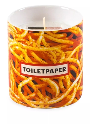 Seletti Spaghetti porcelain candle - Yellow