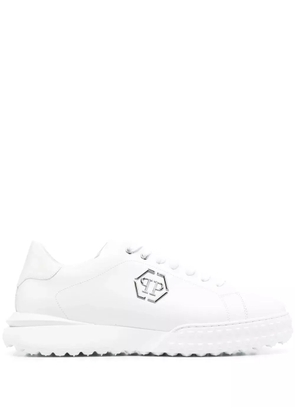 Philipp Plein low-top leather sneakers - White