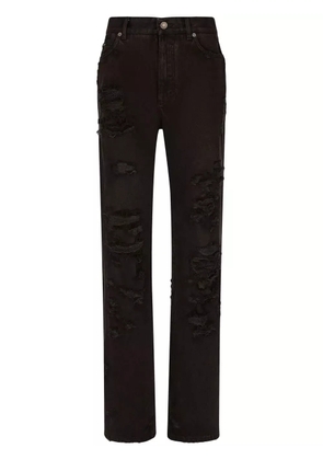 Dolce & Gabbana distressed flared jeans - Black