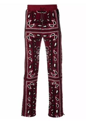 AMIRI Bandana Paisley fleece trousers - Red