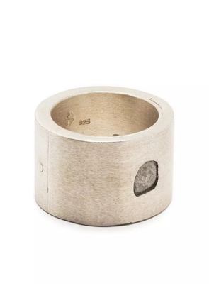 Parts of Four Sistema Diamond Slab ring - Silver