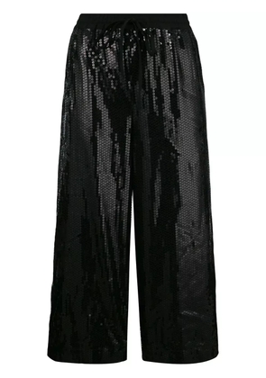 P.A.R.O.S.H. cropped drawstring trousers - Black