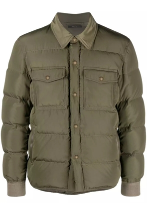 TOM FORD Techno Ottoman padded jacket - Green