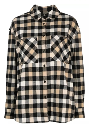 Woolrich checked long-sleeve flannel shirt - Neutrals
