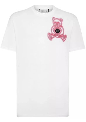 Philipp Plein teddy bear-print cotton T-shirt - White
