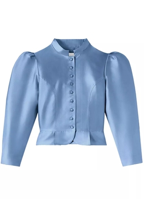 DESTREE Amoako satin-weave jacket - Blue