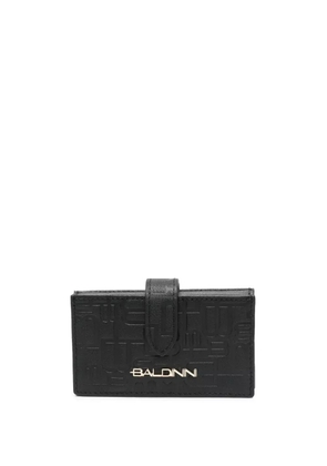 Baldinini monogram-pattern leather wallet - Black