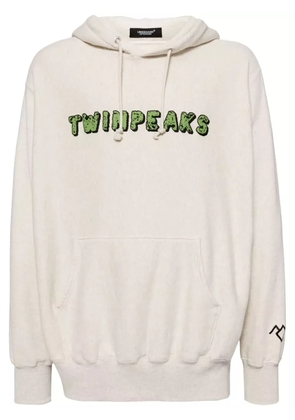 Undercover graphic-print cotton hoodie - Neutrals