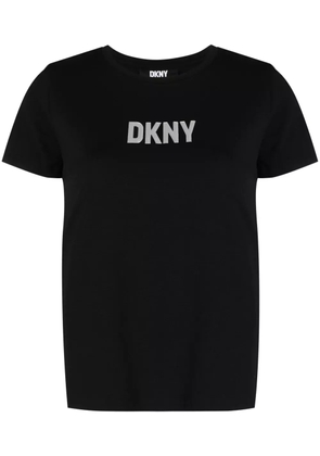 DKNY logo-reflective T-shirt - Black