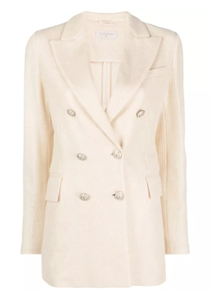 Circolo 1901 double-breasted textured blazer - Neutrals