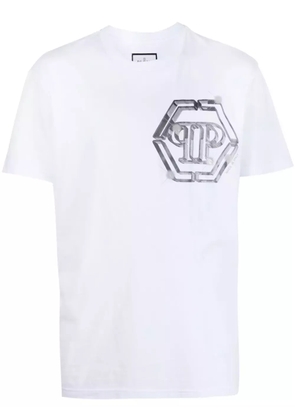 Philipp Plein logo-print cotton T-shirt - White