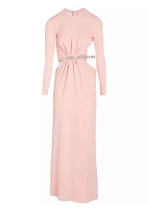 Giambattista Valli rhinestone embellished long dress - Pink