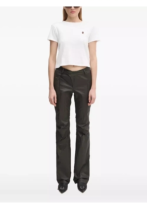 A BATHING APE® One Point embroidered-logo cropped top - White