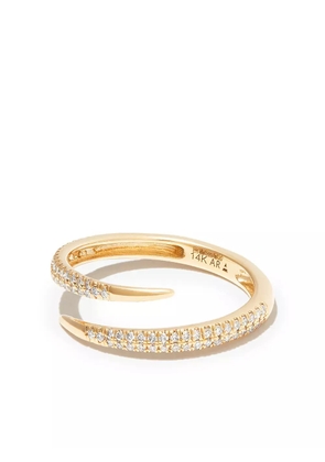 Adina Reyter 14kt yellow gold Thorn diamond wrap ring