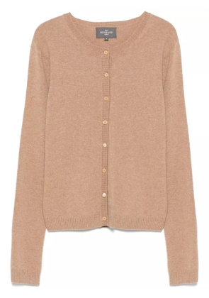 BOMPARD buttoned-sleeves cardigan - Brown