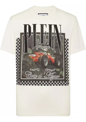 Philipp Plein racing-graphic T-shirt - White