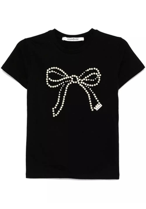 Kimhekim pearl-embellished T-shirt - Black