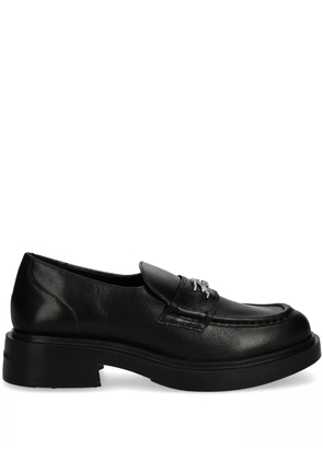 Karl Lagerfeld logo-plaque loafers - Black
