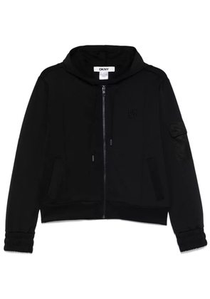 DKNY scuba-jersey hoodie - Black