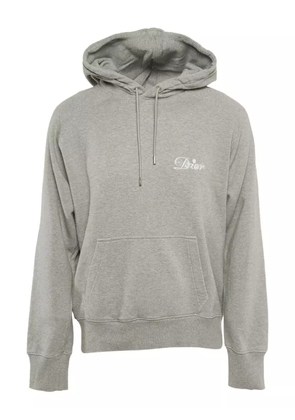 Christian Dior Pre-Owned logo-embroidered hoodie - Grey