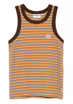 CHOCOOLATE striped tank top - Brown