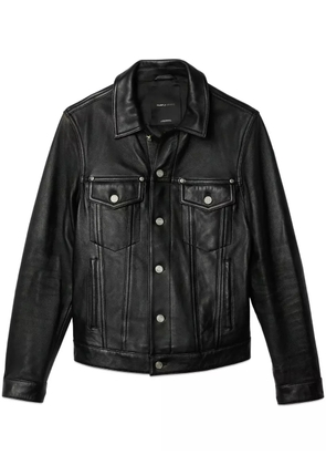 Purple Brand leather jacket - Black