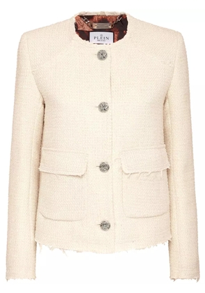 Philipp Plein tweed jacket - Neutrals