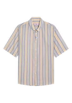 Martine Rose striped short-sleeve shirt - Yellow