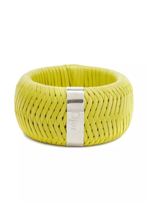Christian Dior Pre-Owned leather bracelet - Silver