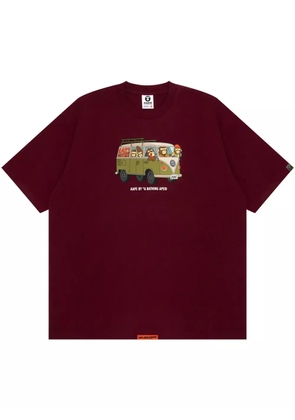 AAPE BY *A BATHING APE® graphic-print T-shirt - Red