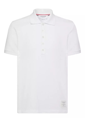 Thom Browne button-placket polo shirt - White