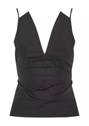 Barba V-neck top - Black
