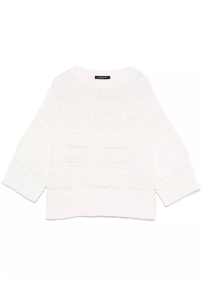 Fabiana Filippi open-knit sweater - White