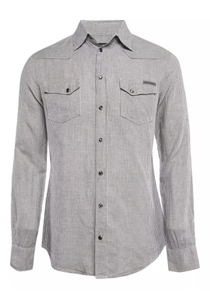 Dolce & Gabbana Pre-Owned striped pocketed shirt - Grey