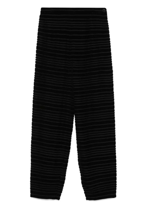 Giorgio Armani Pre-Owned 1990s velvet trousers - Black