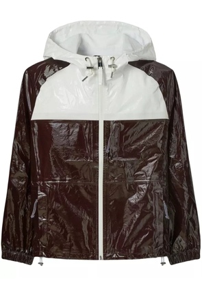 Tory Burch hooded cotton jacket - Brown