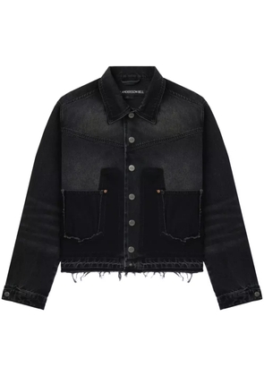 Andersson Bell unfinished-effect denim jacket - Black