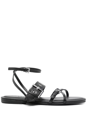 HUGO eyelet-detail sandals - Black