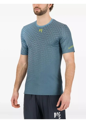 KARPOS geometric-print T-shirt - Blue