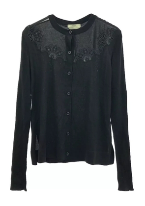 Fendi Pre-Owned 10's silk cardigan - Black