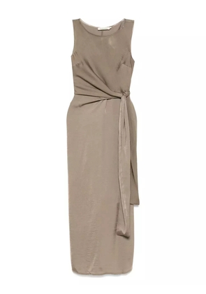 MOUTAKI satin midi dress - Green