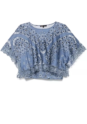Maje bandana-print blouse - Blue