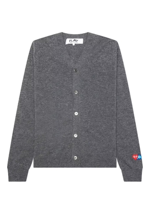 Comme Des Garçons Play x The Artist Invader heart-patch cardigan - Grey