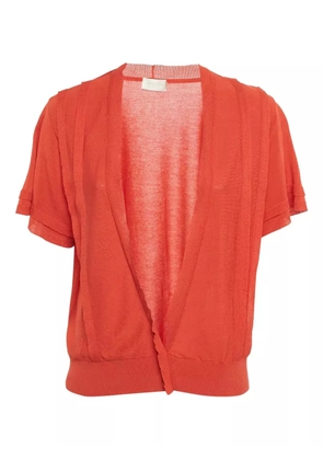 Valentino Garavani Pre-Owned short-sleeve V-neck cardigan - Red