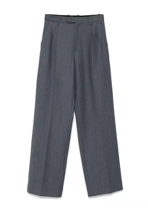 SANDRO striped straight-leg trousers - Blue