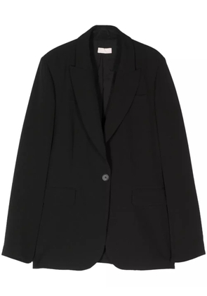 LIU JO peak-lapel single-breasted blazer - Black
