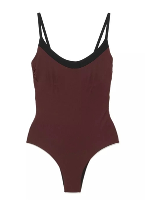 Fisico underwire-cup swimsuit - Brown