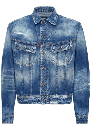 DSQUARED2 beaded denim jacket - Blue