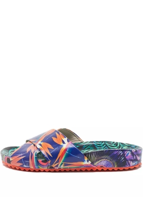 Sophia Webster pre-owned floral-print sandals - Blue